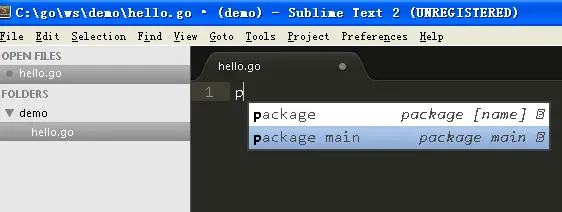 Golang/Go语言/Go IDE/Go windows环境搭建/Go自动提示编译器/GoSublime