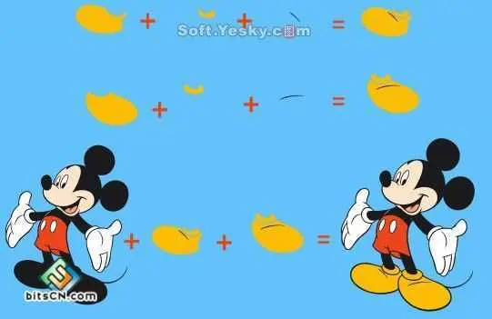 CDR绘制可爱卡通的米老鼠教程