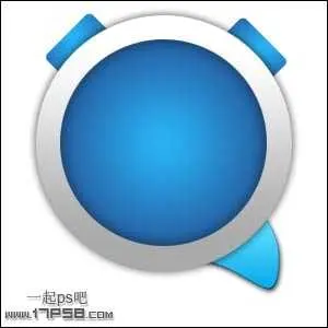 教你用PS绘制一个可爱的蓝色卡通闹钟Logo