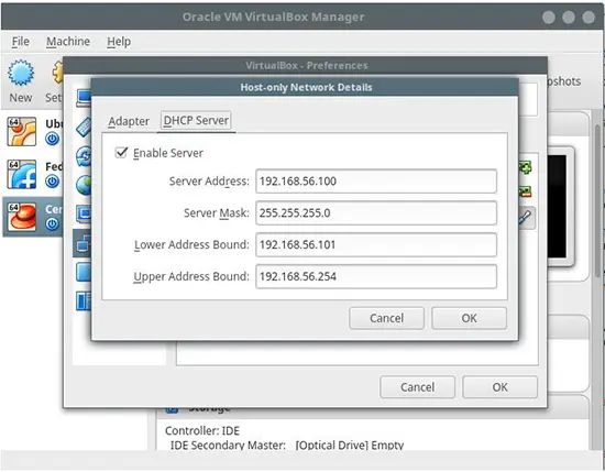 如何配置VirtualBox中的客户机与宿主机之间的网络连接