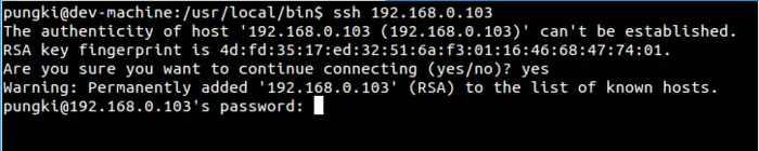SSH常用命令选项