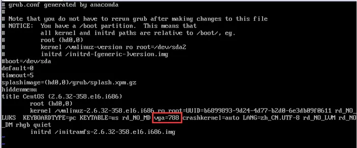 linux修改文本模式下的分辨率(CentOS6.4)
