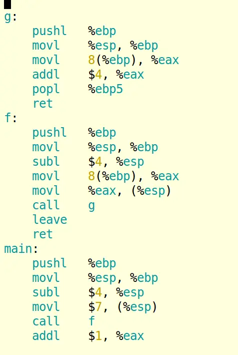 linux内核分析作业：以一简单C程序为例，分析汇编代码理解计算机如何工作