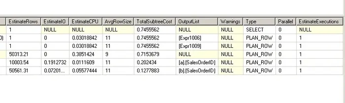 SQL Server读懂语句运行的统计信息 SET STATISTICS TIME IO PROFILE ON