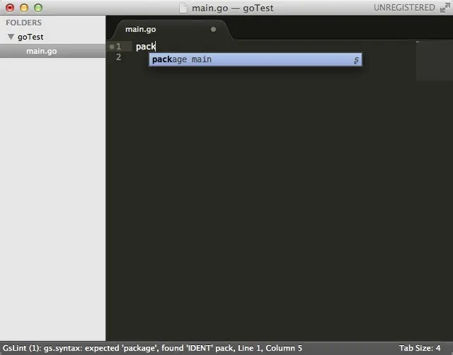 Mac OS X下环境搭建  Sublime Text 2 环境变量配置 开发工具配置Golang (Go语言)