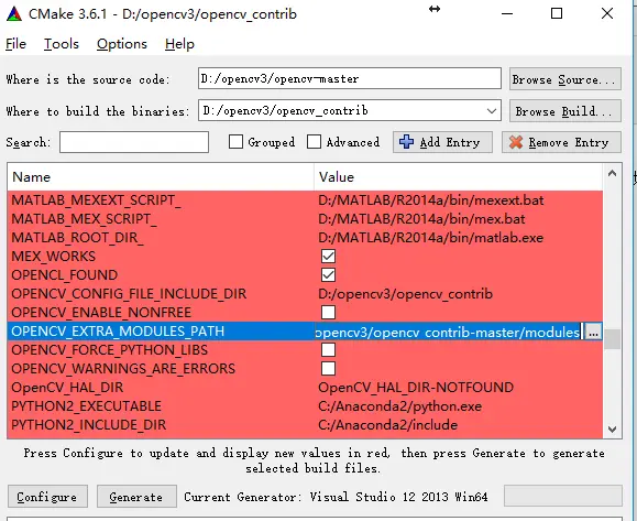 （一）在Windows下编译扩展OpenCV 3.1.0 + opencv_contrib 及一些问题