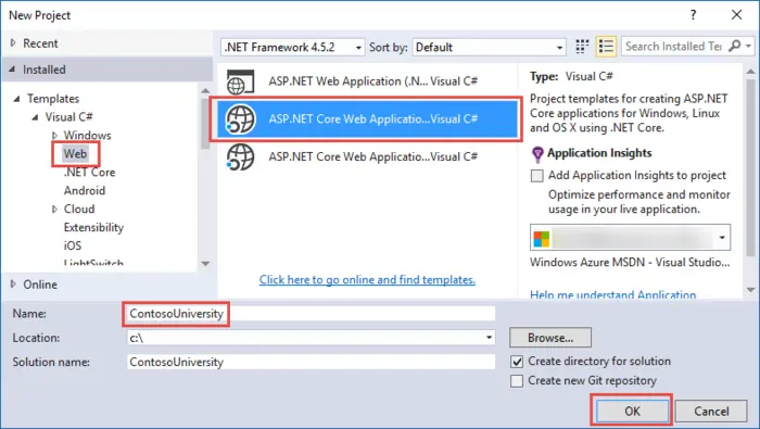 Working with Data » 使用Visual Studio开发ASP.NET Core MVC and Entity Framework Core初学者教程