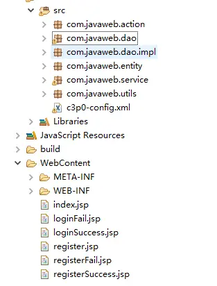 jsp-3 简单的servlet连接mysql数据库 使用mvc的登录注册
