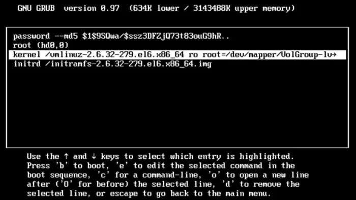 设置GRUB密码以防止单用户模式下root密码被恶意更改