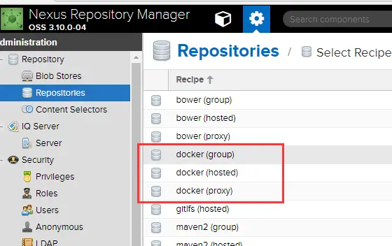 使用 Nexus Repository Manager 搭建私有docker仓库